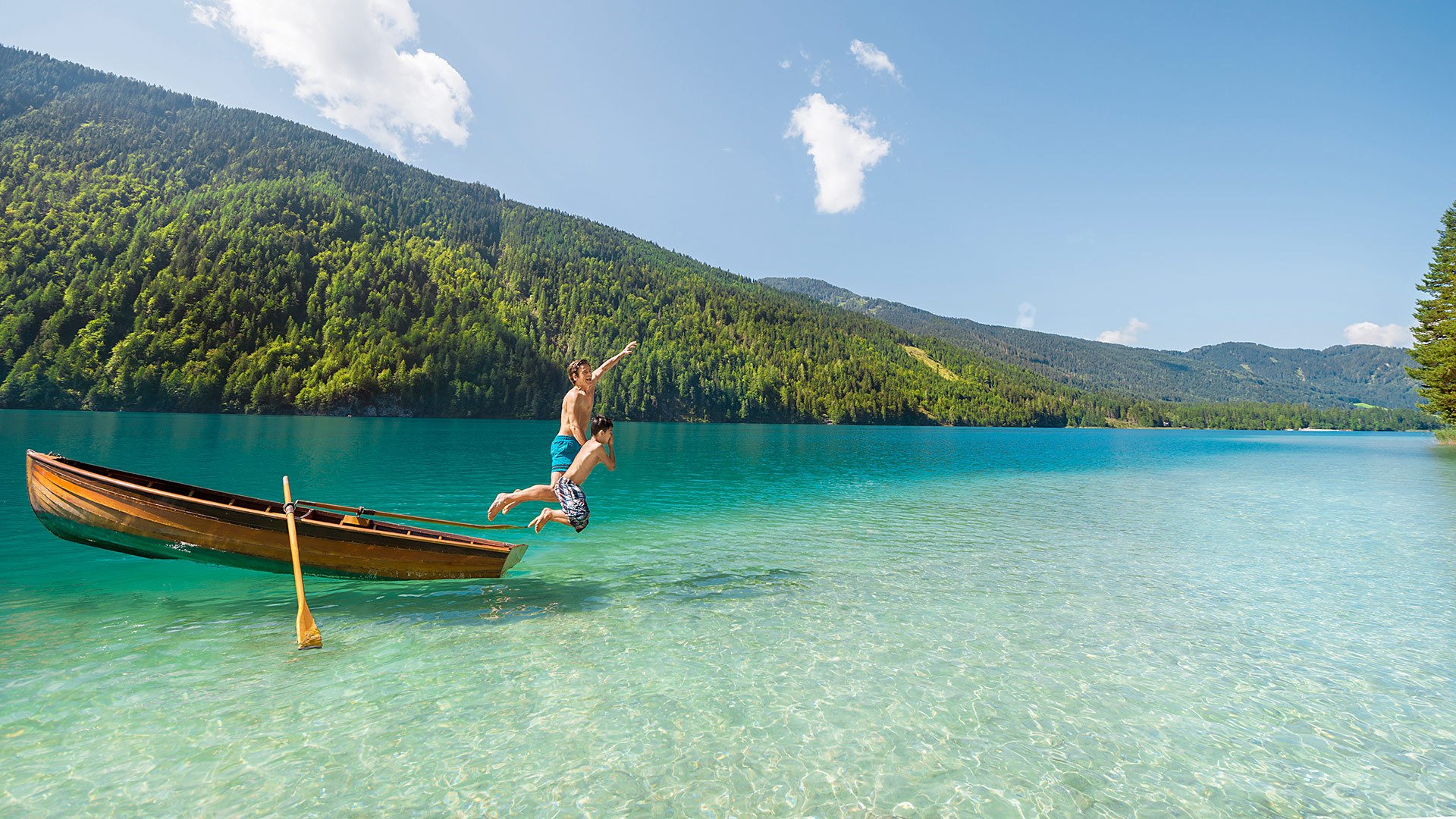 Der Sommer am Weissensee - natürlich, klar, belebend ...